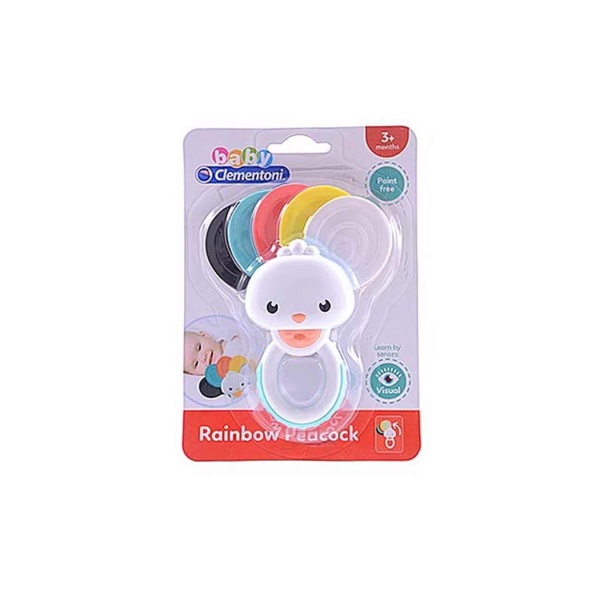 Rainbow peacock rattle