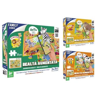 Puzzle 20pz- cm48x33 3 ass c/realta' aumentata