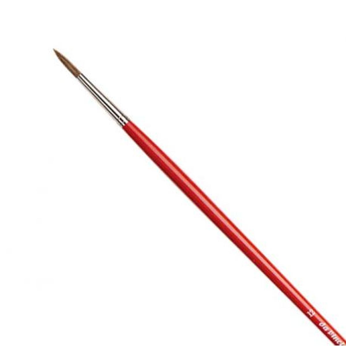 Pennello pelo di bue per olio p/piatta num 4