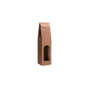 Porta bottiglia 1pz avana onda