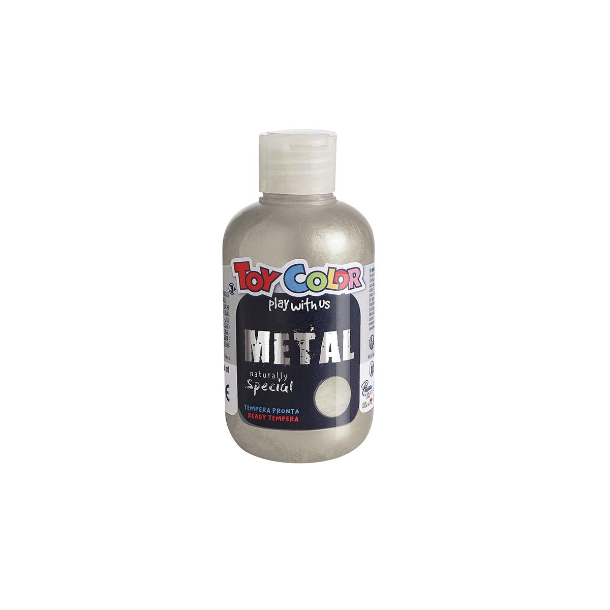 Tempera 250ml acrilico lucido met. argento