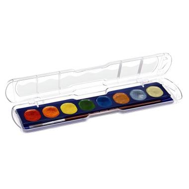 Scatola 8 acquerelli giotto metallic