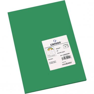 Foglio vivaldi a4 185 gr  50fg verde brillante