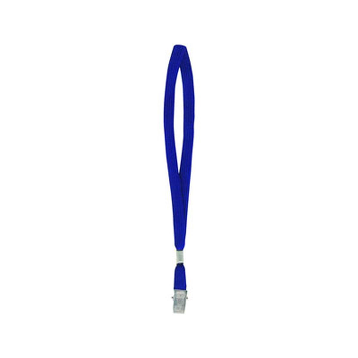 Cordoncino blu con gancio in metallo pz100