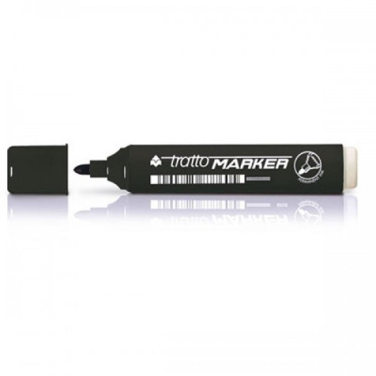Tratto marker punta tonda cf.20 pz. nero