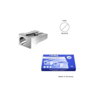 Lyra temperamatite 1 foro metallo pz.24