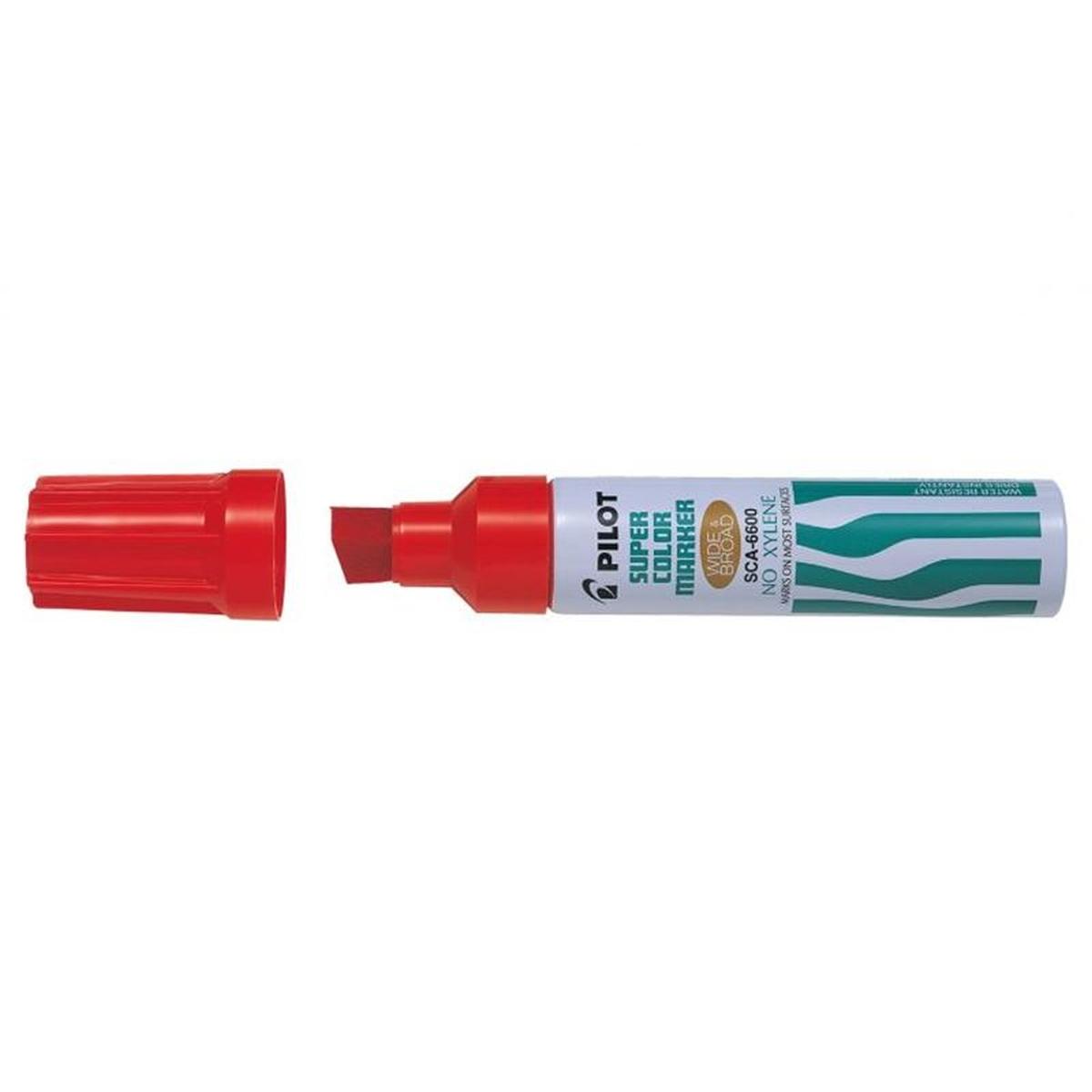 Marker maxi punta scalpello rosso
