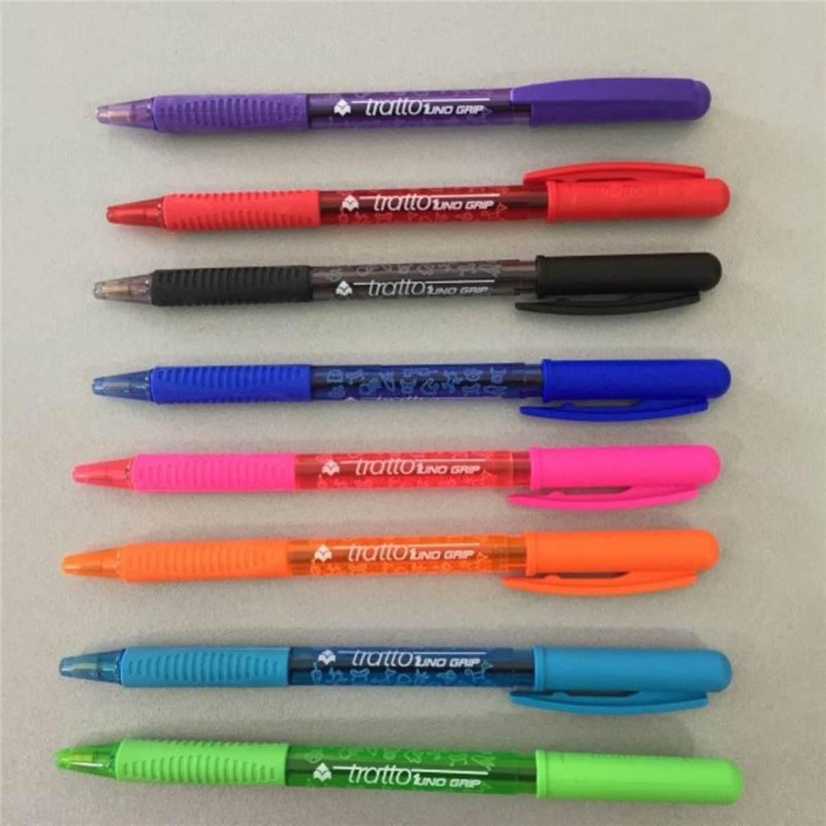 Tratto 1 grip cf.12 pz. rosso