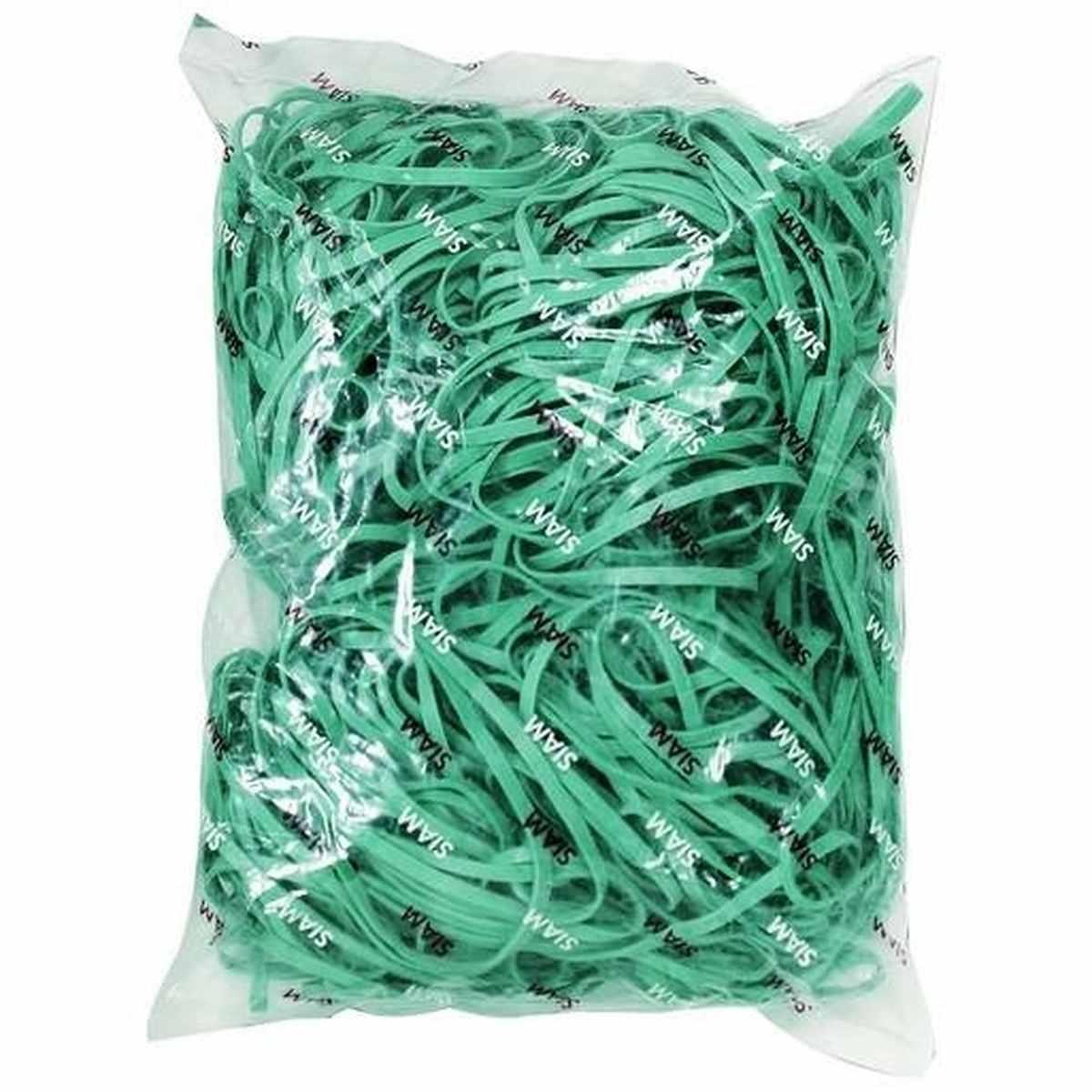 Elastici in gomma fettuccia verde kg.1 d.150