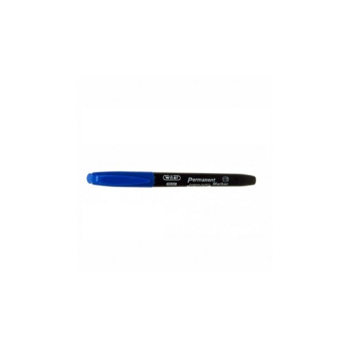 Marcatore permanente blu punta fine pz 12