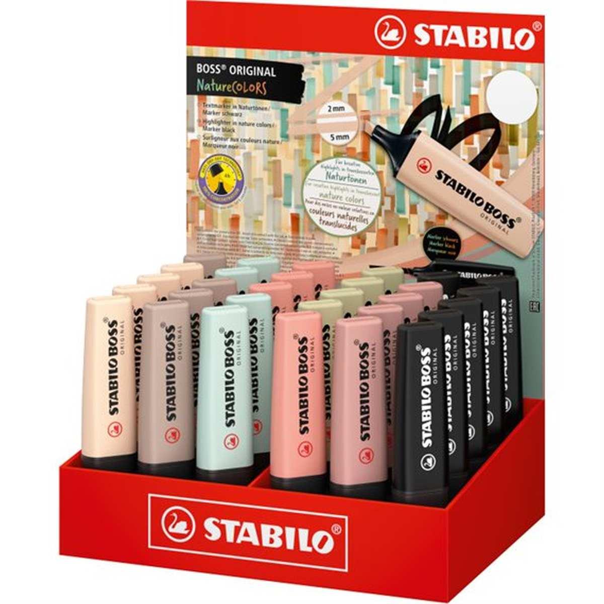Stabilo boss nature colors display 30pz