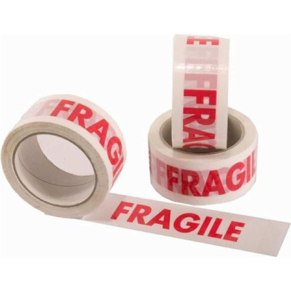 Nastro adesivo fragile rosso 50x66