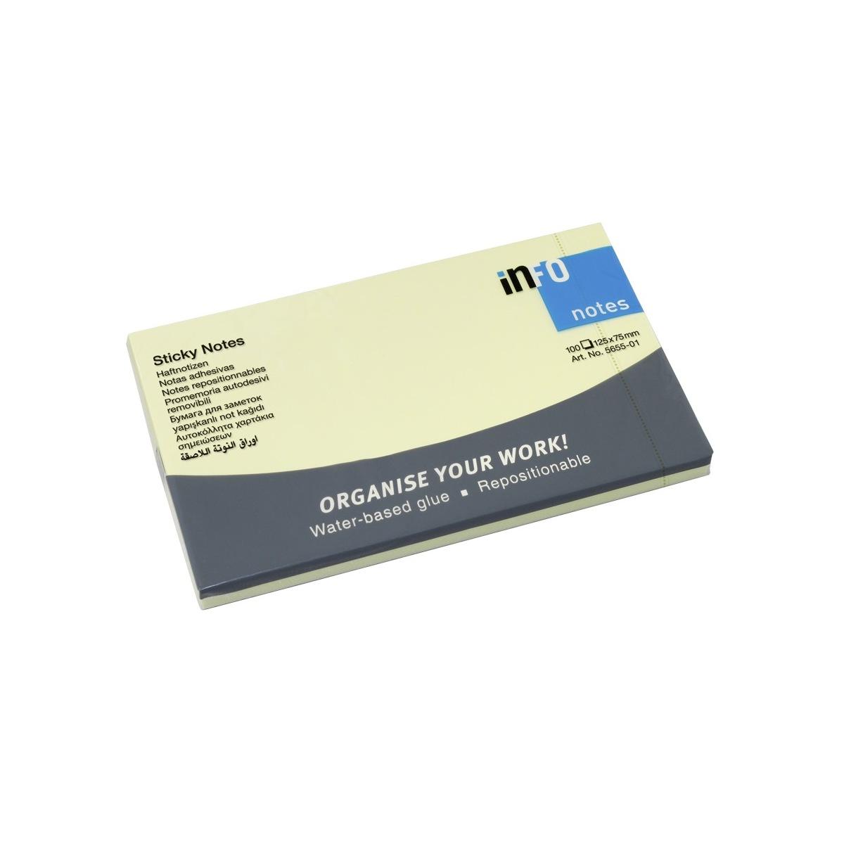 Stickynotes giallo 125x75 12pz