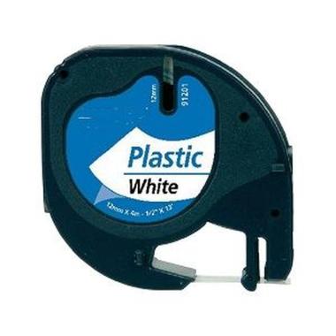 Nastri comp dymo 12x4 plastica bianco