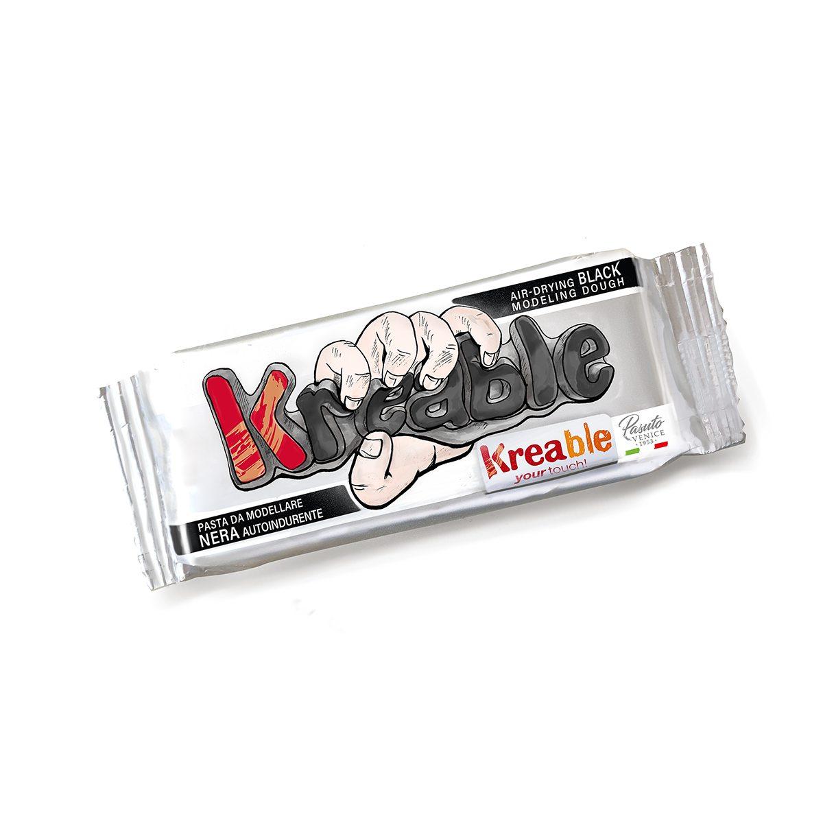 Pasta da modellare krea (das) gr 500 nera