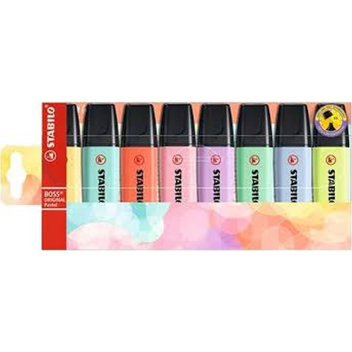 Stabilo boss pastel 8pz