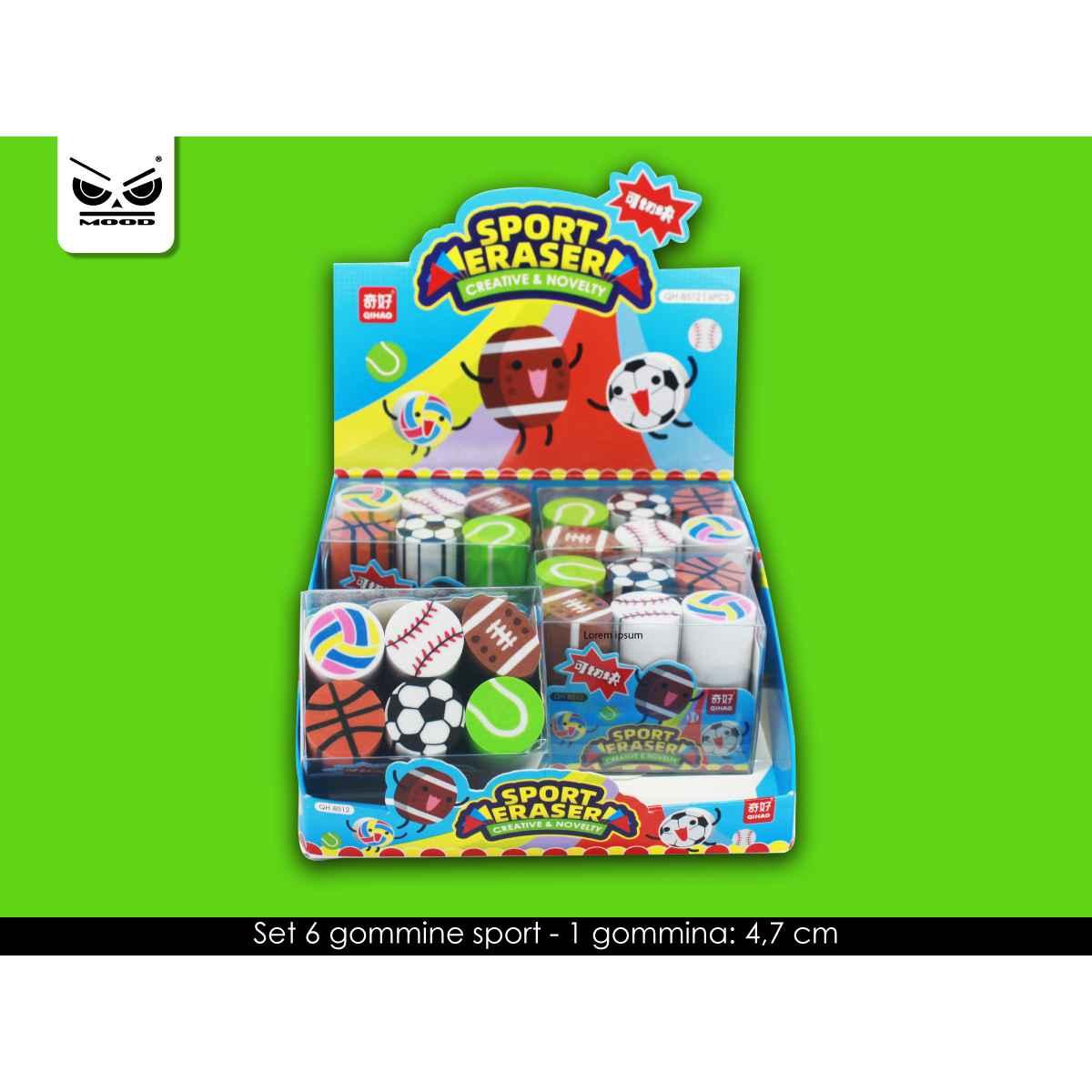 Set 6 gommine sport