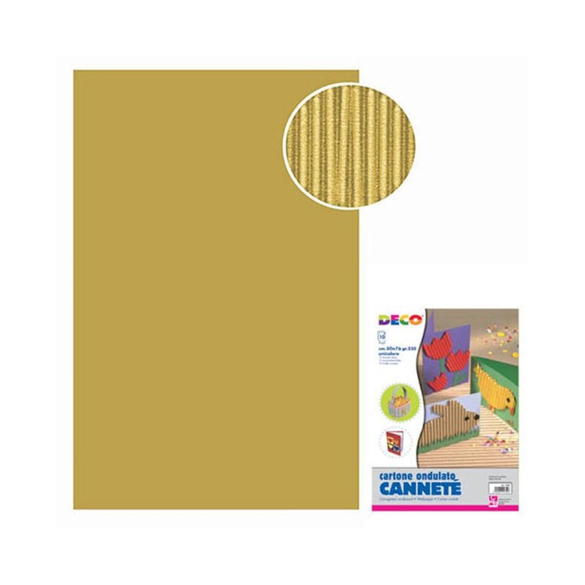 Cartoncino ondulato 50x70 fg.10 avana