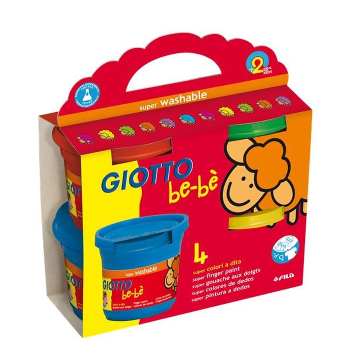 Giotto bebe colori a dita 4x150ml