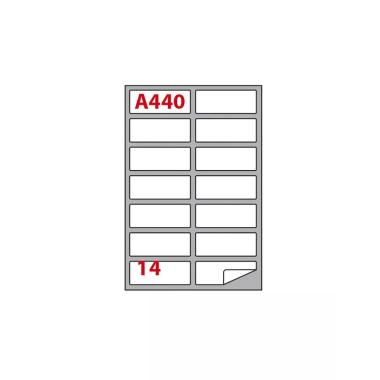 Cf.100 etichette ades. su a4 99.1x38.1