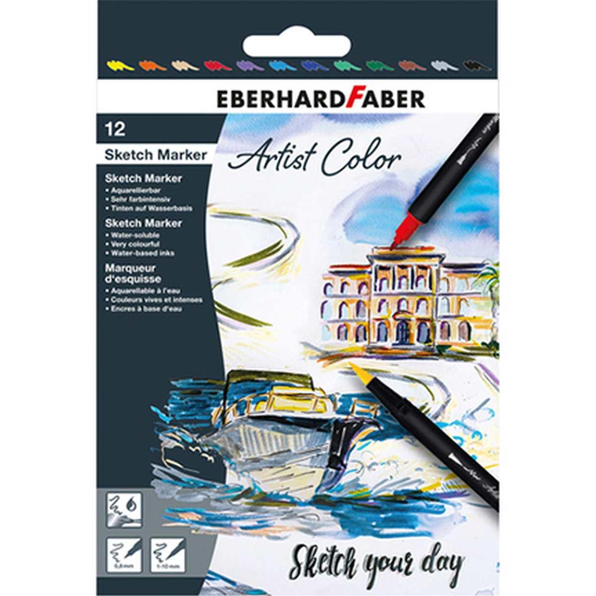 Pennarelli doppia punta eb sketch marker cf12