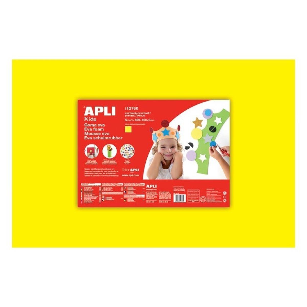 EVA foam 1fg. 40x60cm col. GIALLO