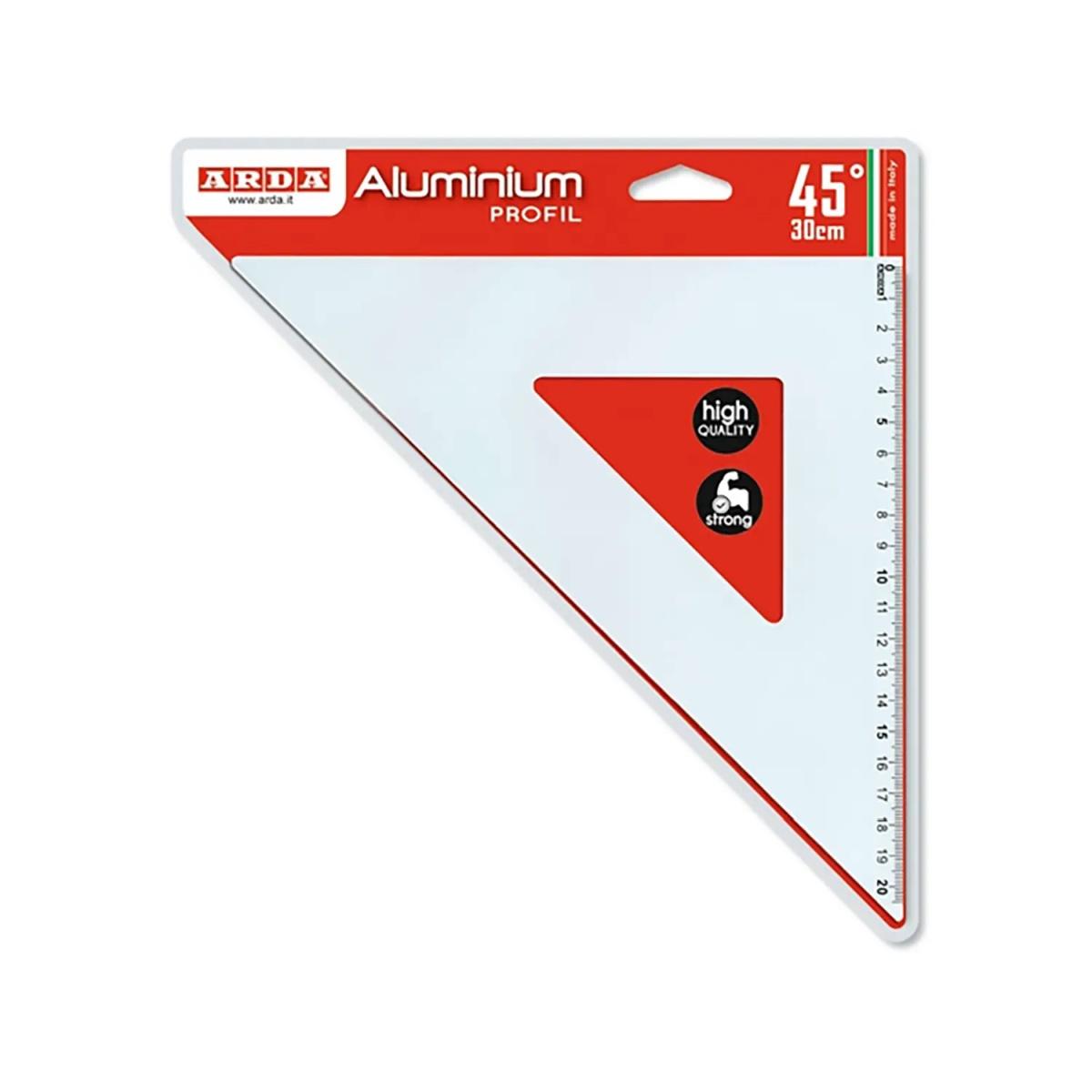 Squadra 45  cm. 30 alluminio Profil