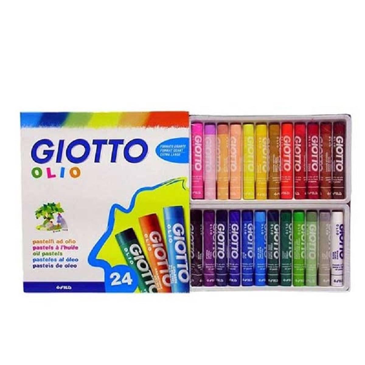 Giotto pastelli olio maxi astuccio new 24 pz.