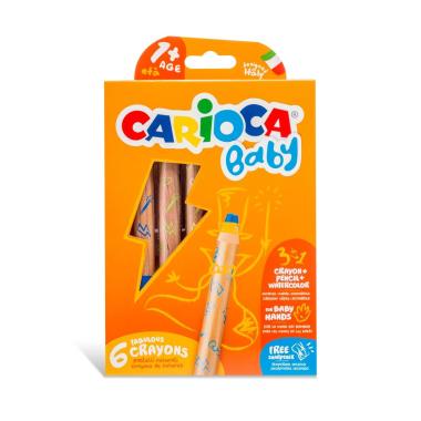 Carioca baby 3 in 1 crayons 1+ 6pz