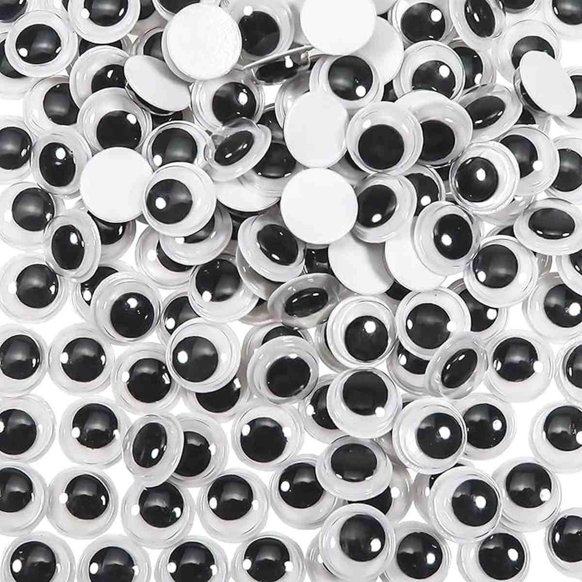 Occhi rotondi adesivi 10mm 33pz