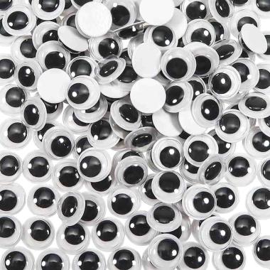 Occhi rotondi adesivi 10mm 33pz