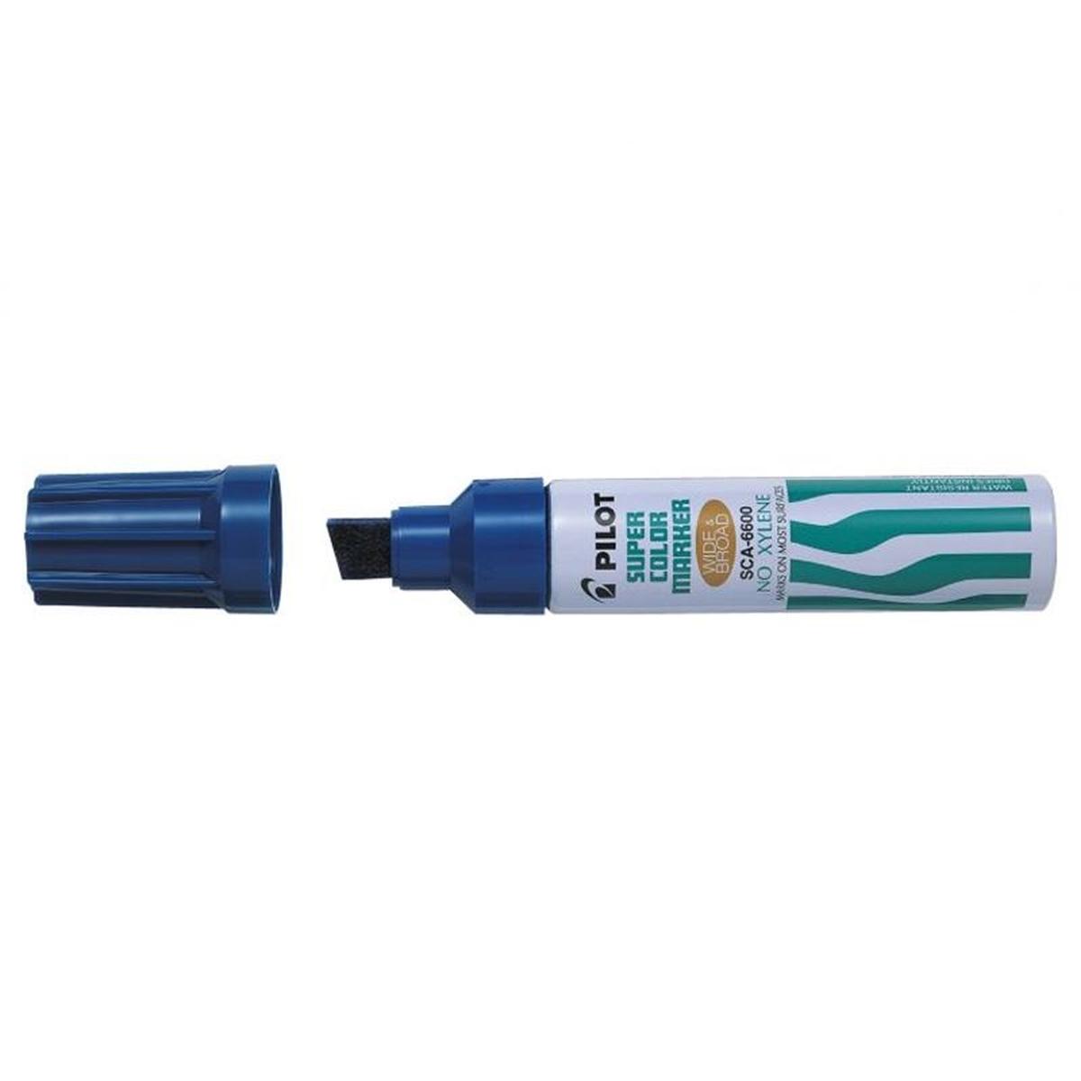 Marker maxi punta scalpello blu