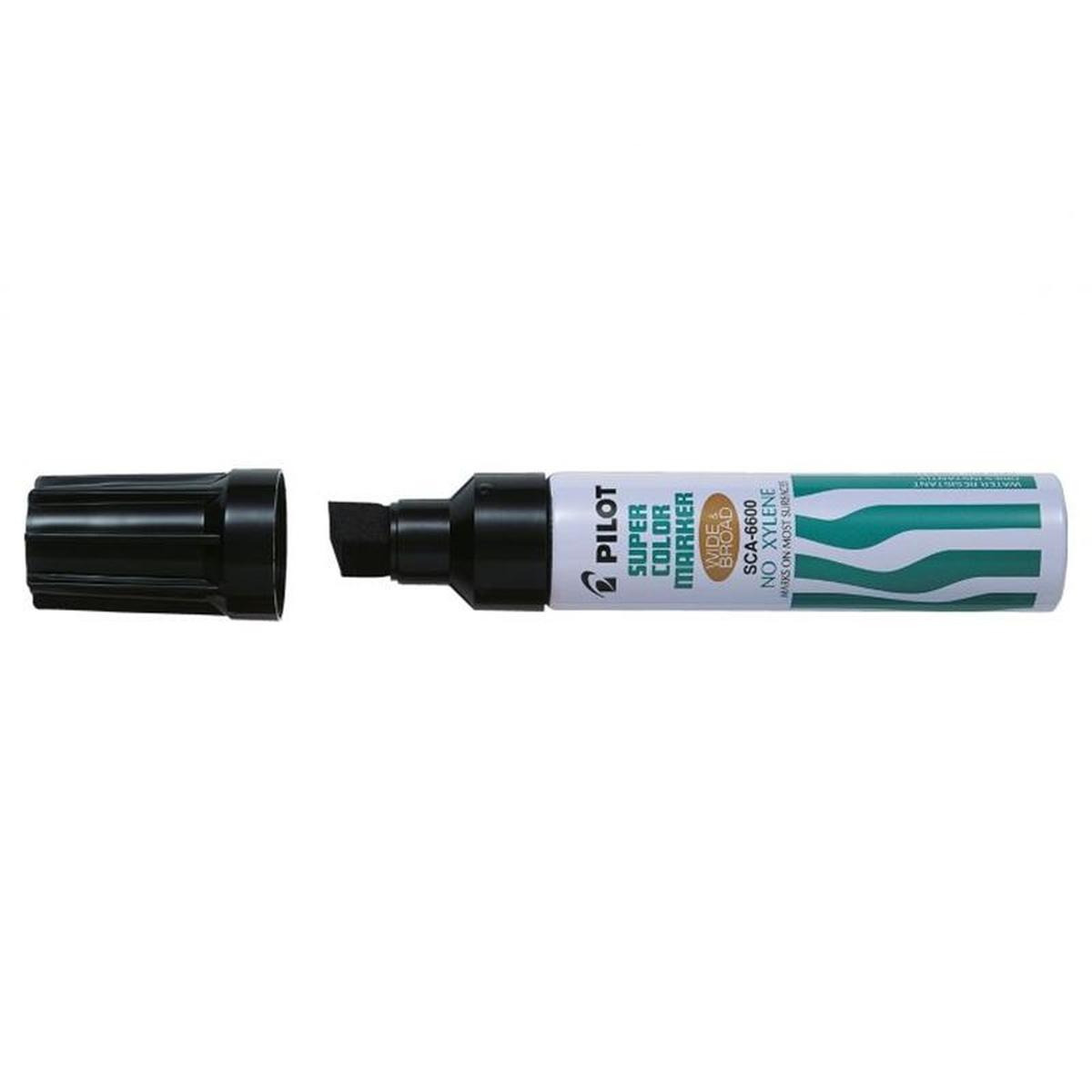 Marker maxi punta scalpello nero