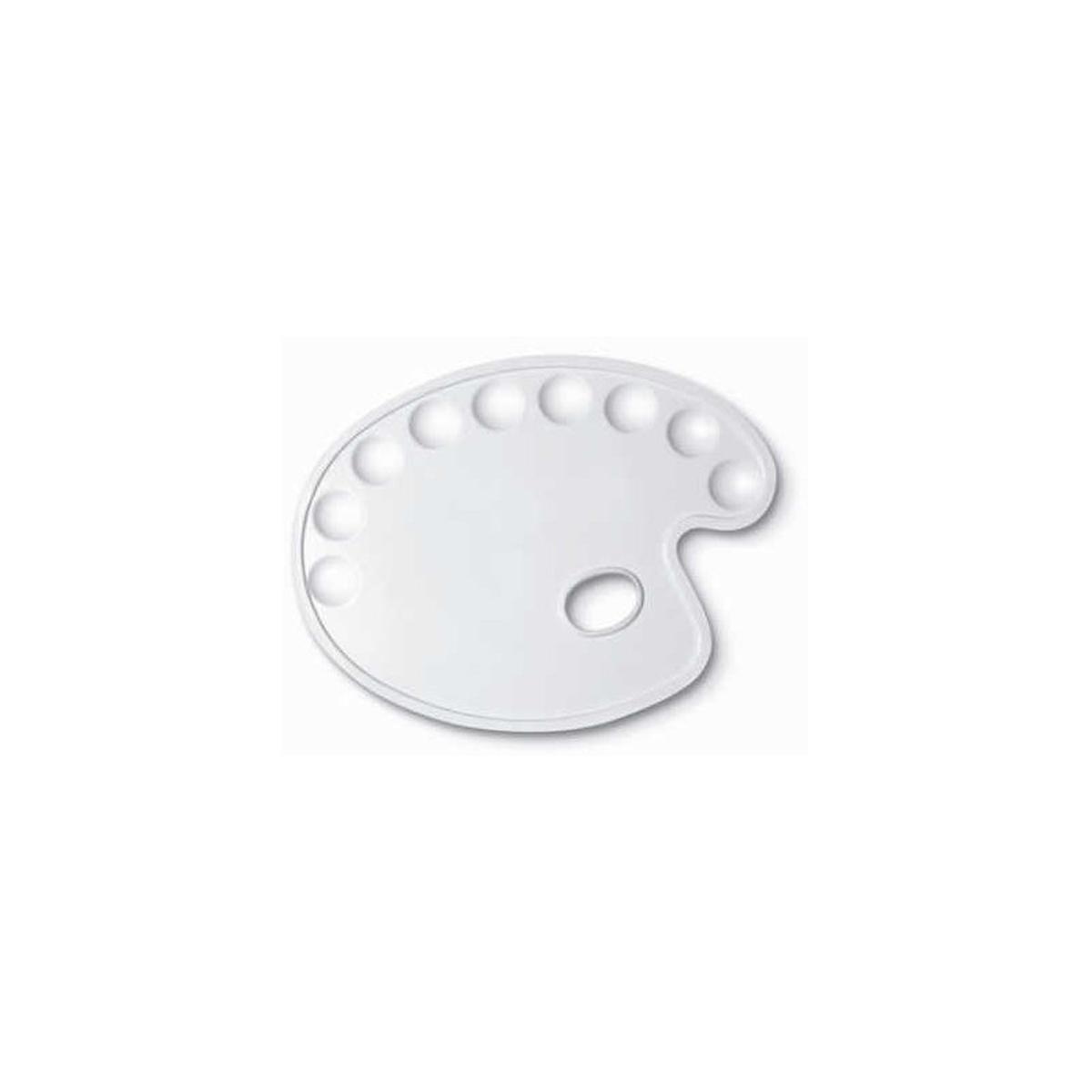Tavolozza ovale in plastica 30x22