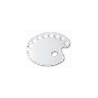 Tavolozza ovale in plastica 30x22