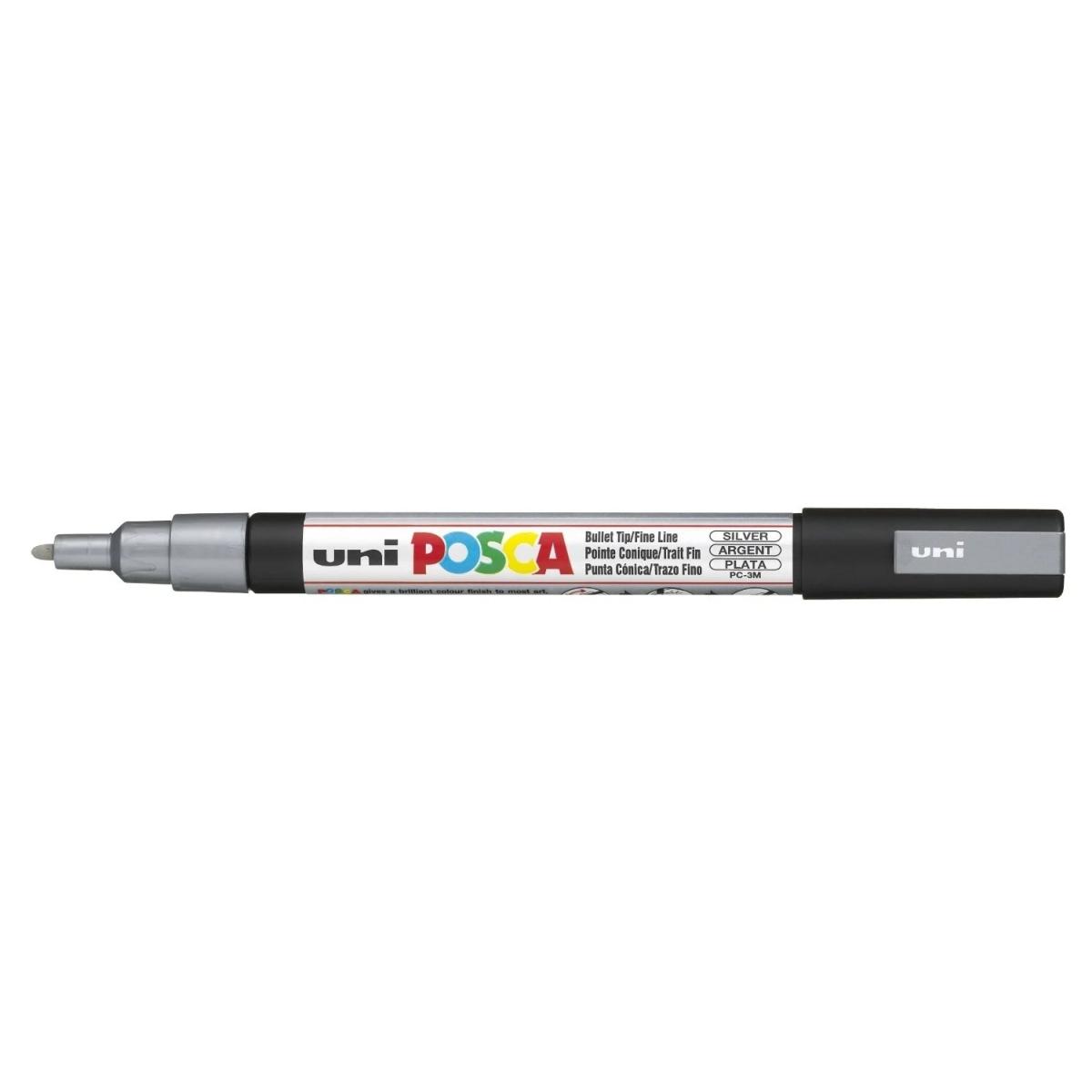 Uni posca punta fine argento