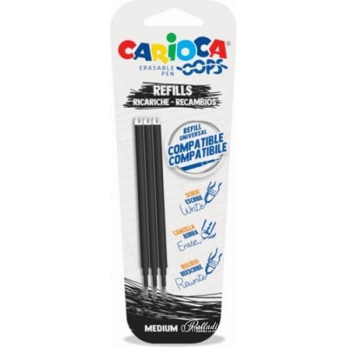Carioca oops refil nero 3pz