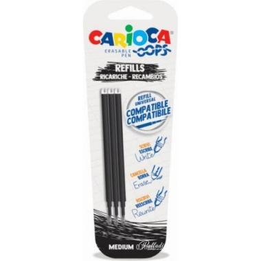 Carioca oops refil nero 3pz