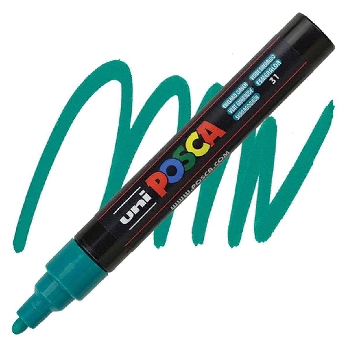 Uni posca punta media verde smeraldo
