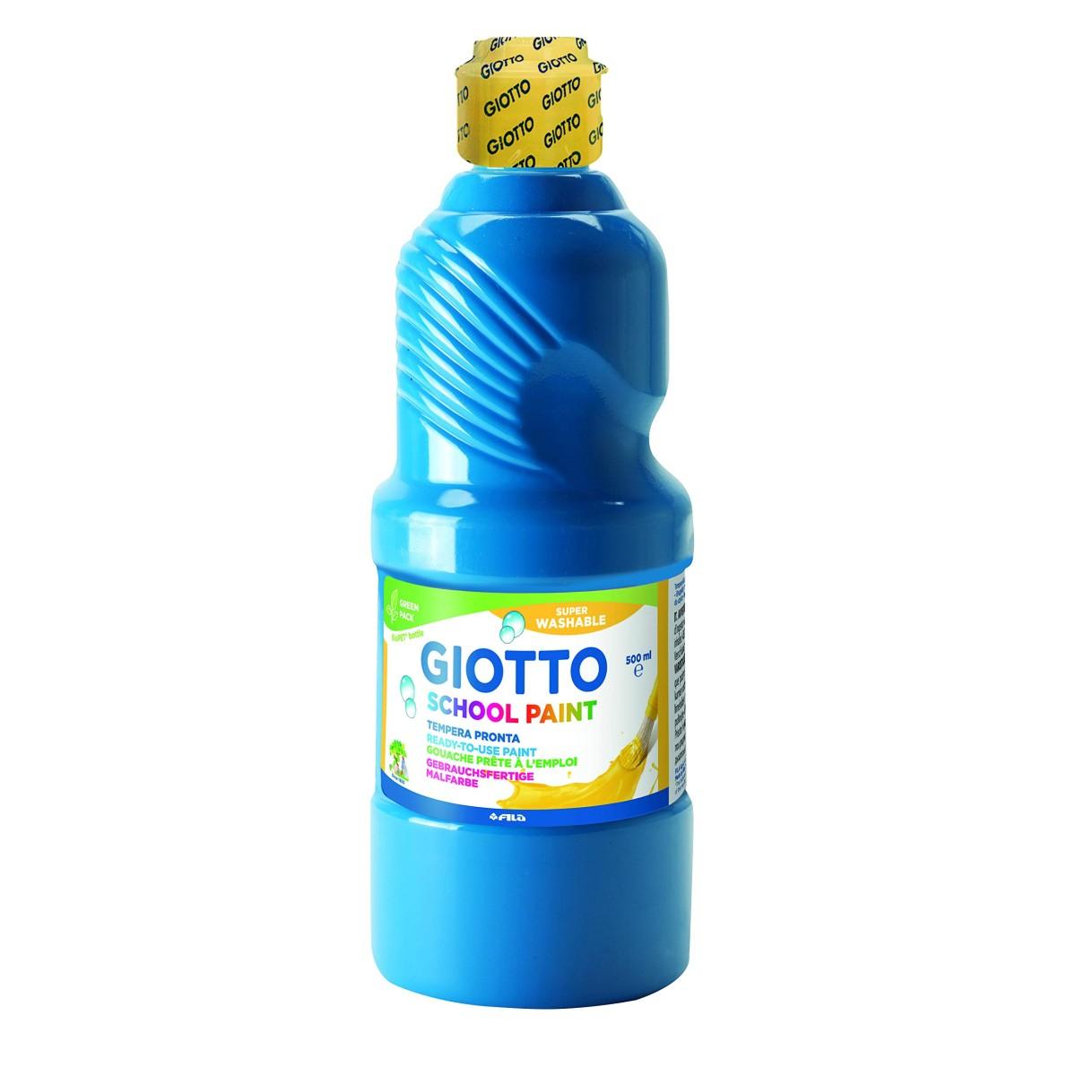 Tempera pronta school paint 1lt ciano