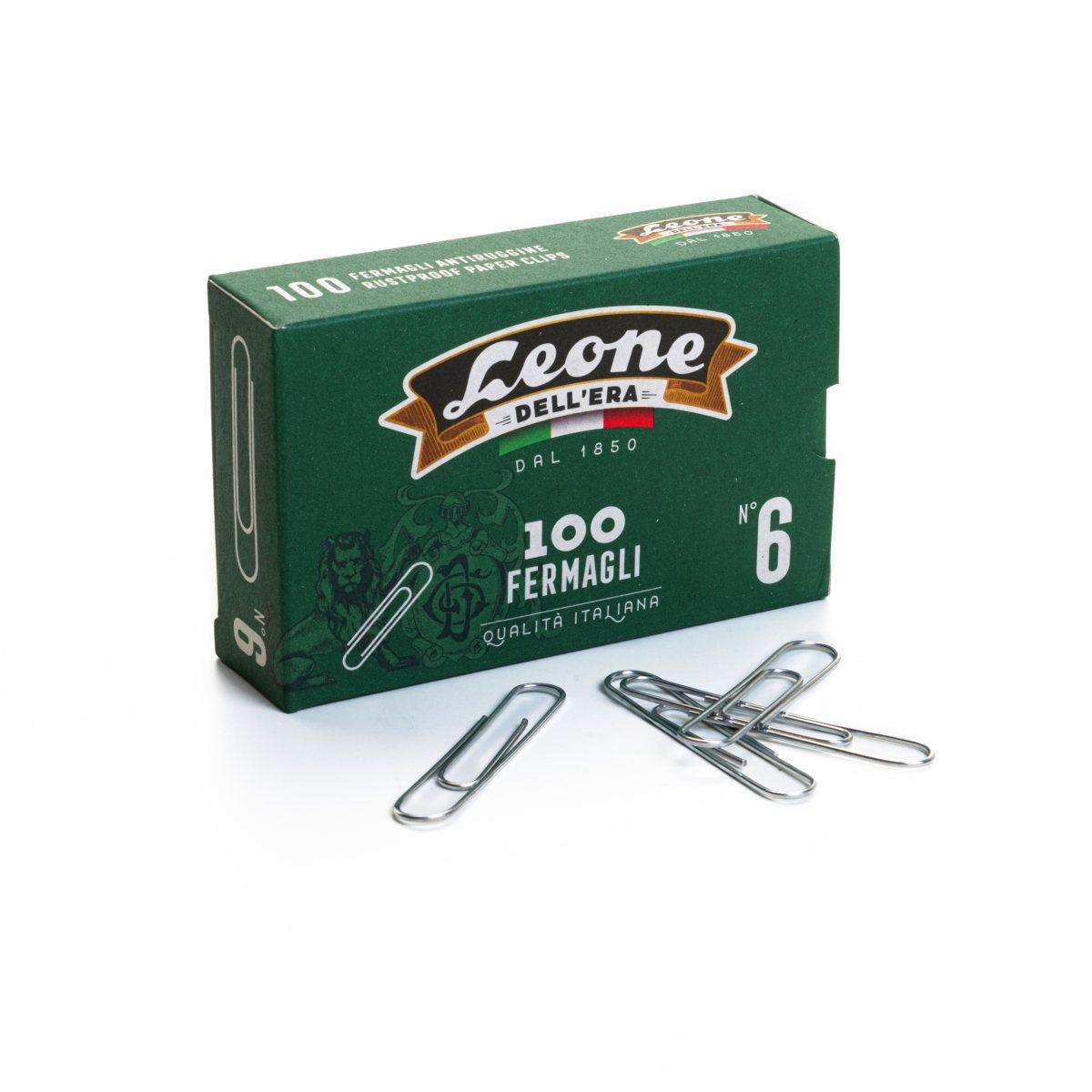 Fermagli n 6 antiruggine leone 100pz