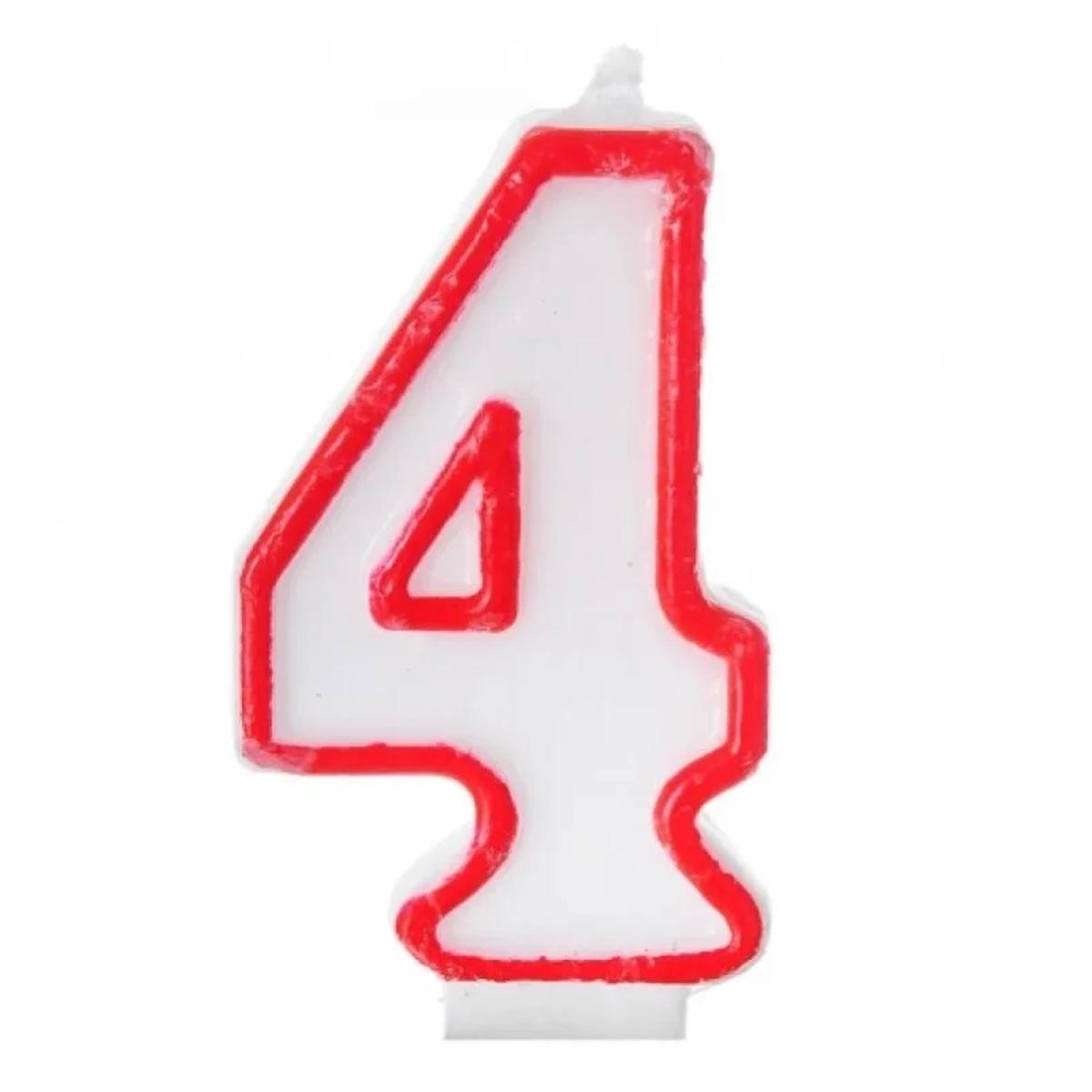 Candela rossa num 4