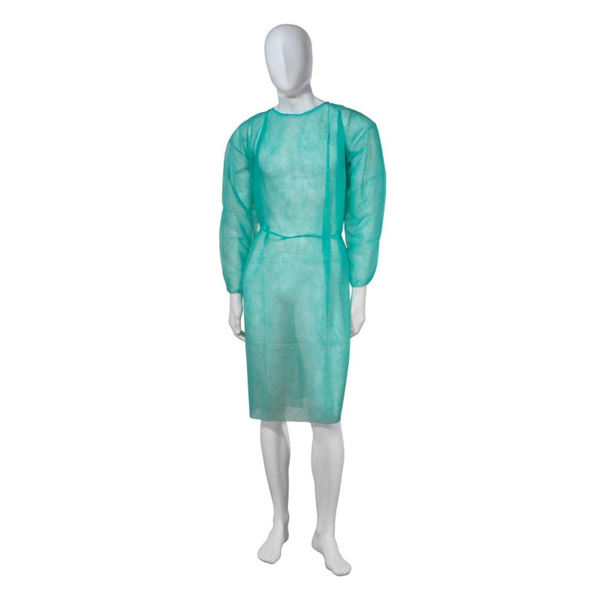Camice visitatore tnt 30gr c/polisino verde