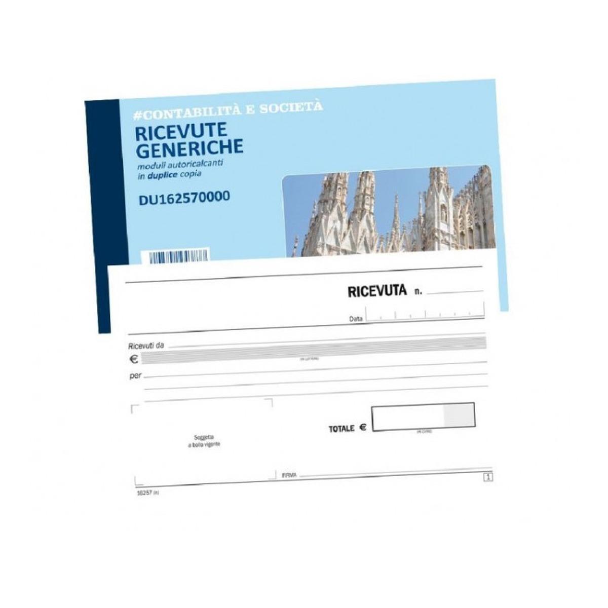 Blocco ricevuta generica 50x2 aut.