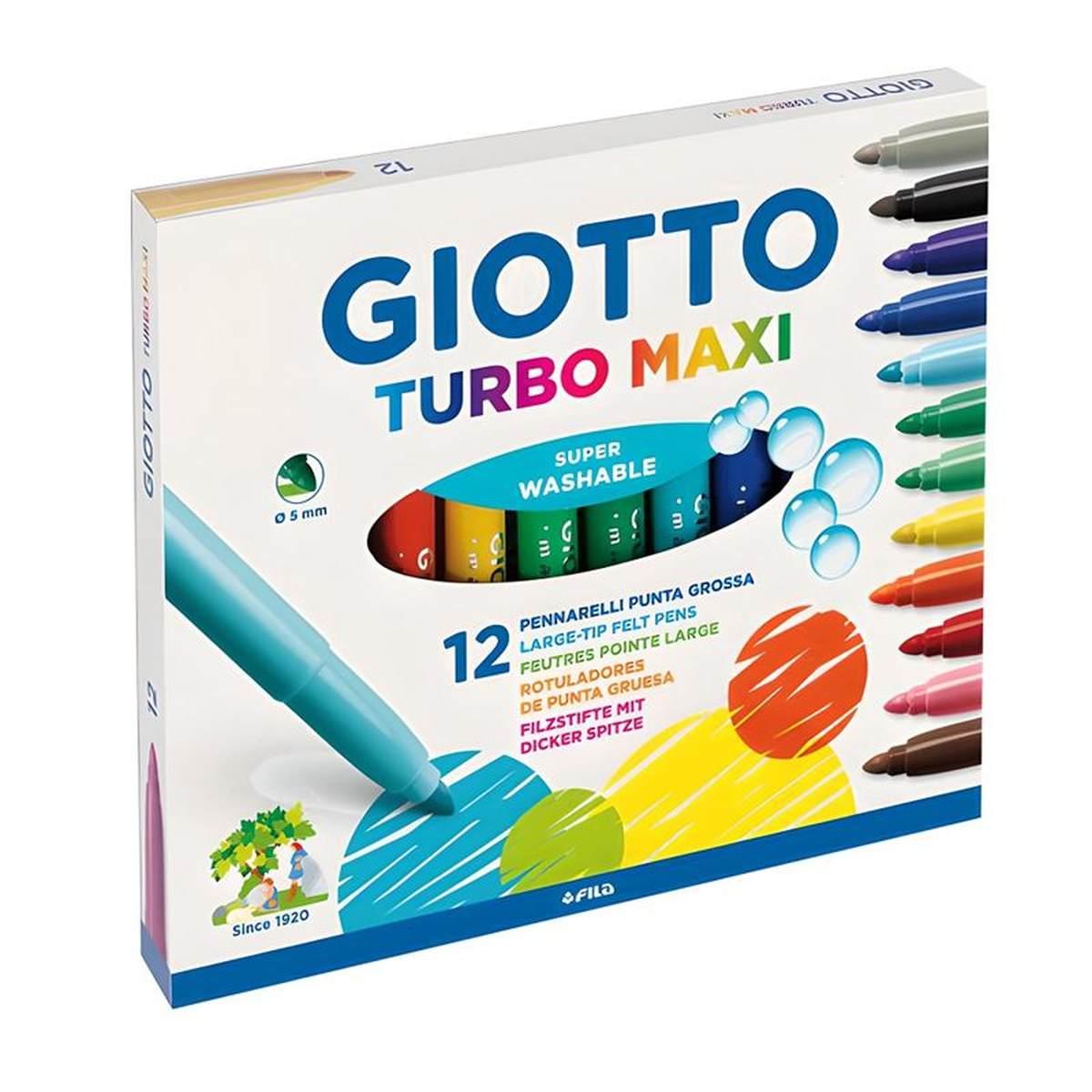 Giotto pennarelli turbo maxi cf.12 pz.
