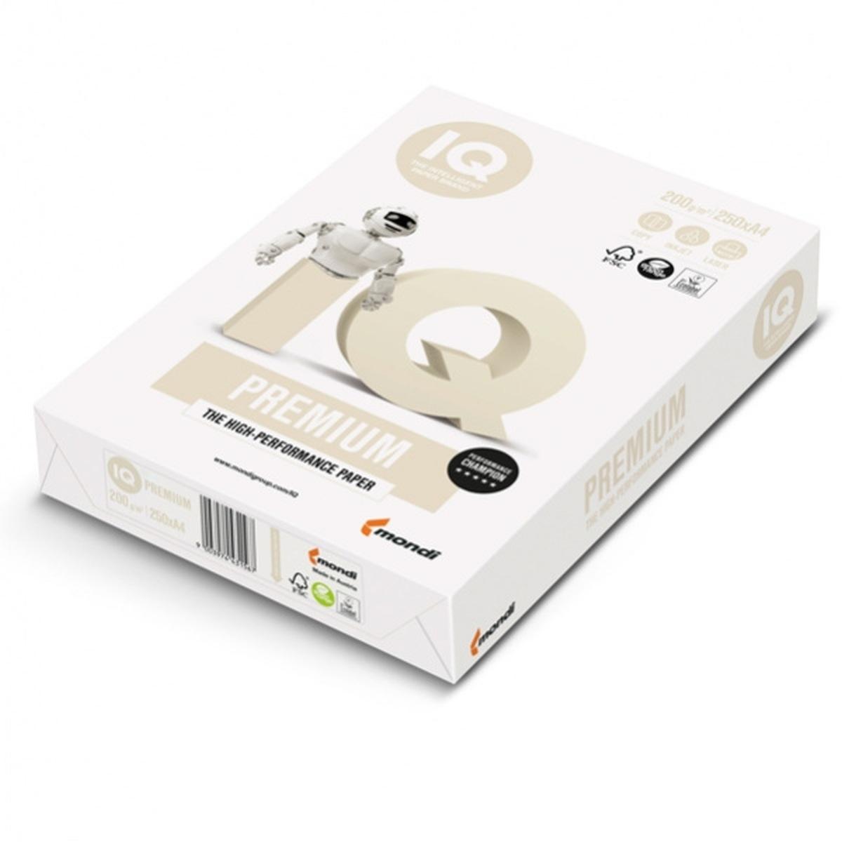 Iq premium bianco a4 200gr. pz.250