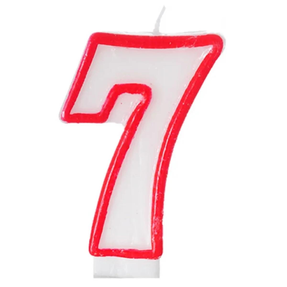 Candela rossa num 7