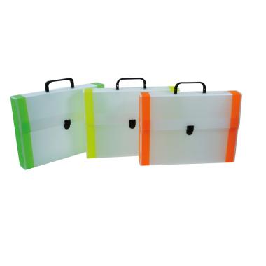 Valigetta bianca 35x50x5 bordi fluo