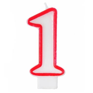 Candela rossa num 1