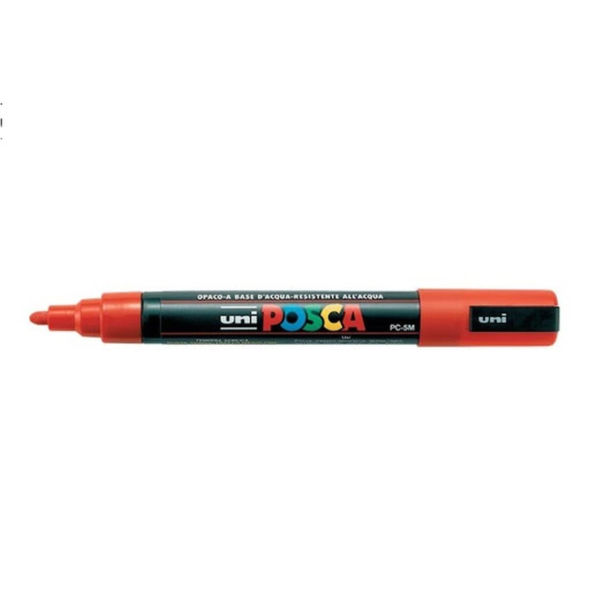 Uni posca punta media rosso